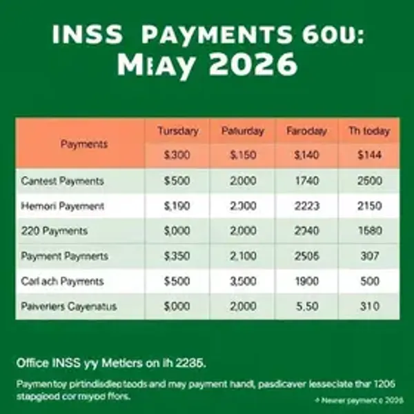 INSS: veja o cronograma completo de pagamentos de maio de 2026